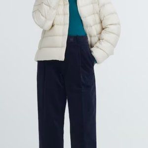 Corduroy Pleated Wide Pants